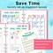 16 PCS Bullet Journal Stencils Set for A5 Notebooks – Reusable Planner Templates for Dotted Journals, Habit Trackers, Calendars, To-Do Lists & DIY Scrapbooking Supplies